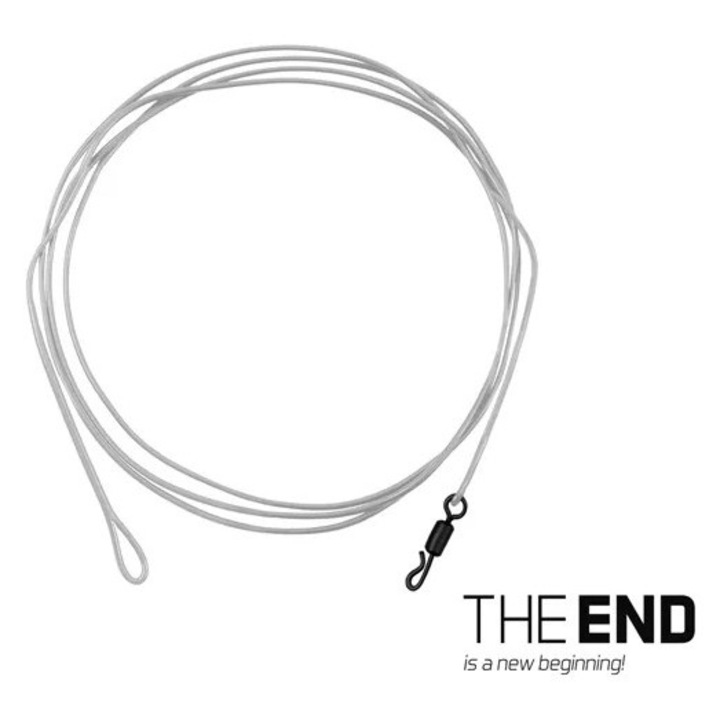 Montura Delphin The End FLRcarbon Leader 30lbs, 100 cm, pentru pescuit in ape dificile