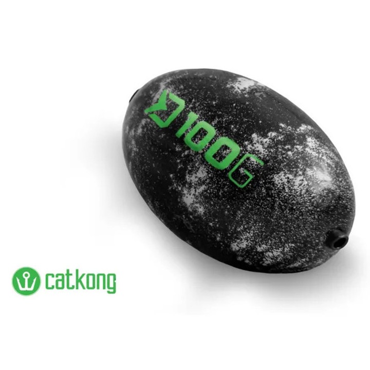 Риболовно каишко за сом Delphin Catkong Eggy, 100 гр., камуфлажно гумено