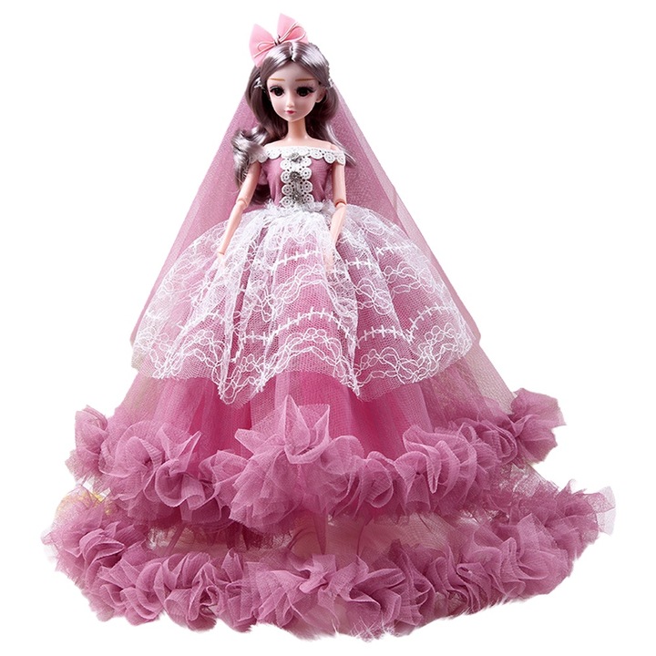 Barbie hercegnő baba, 7-14 éves, cserélhető kialakítás, oktatójáték, többszínű