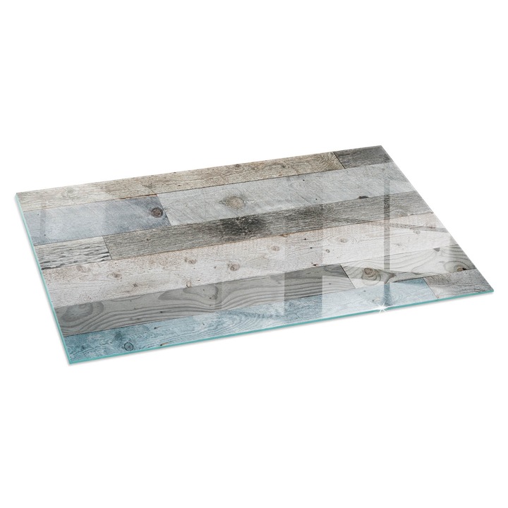 Tabla protectie podea semineu, Tulup, Placi in diferite nuante, Gri, 120x60 cm, Dreptunghiular, Cu imprimeu, Termorezistenta, Anti-Zgarieturi, 010010780180000019303