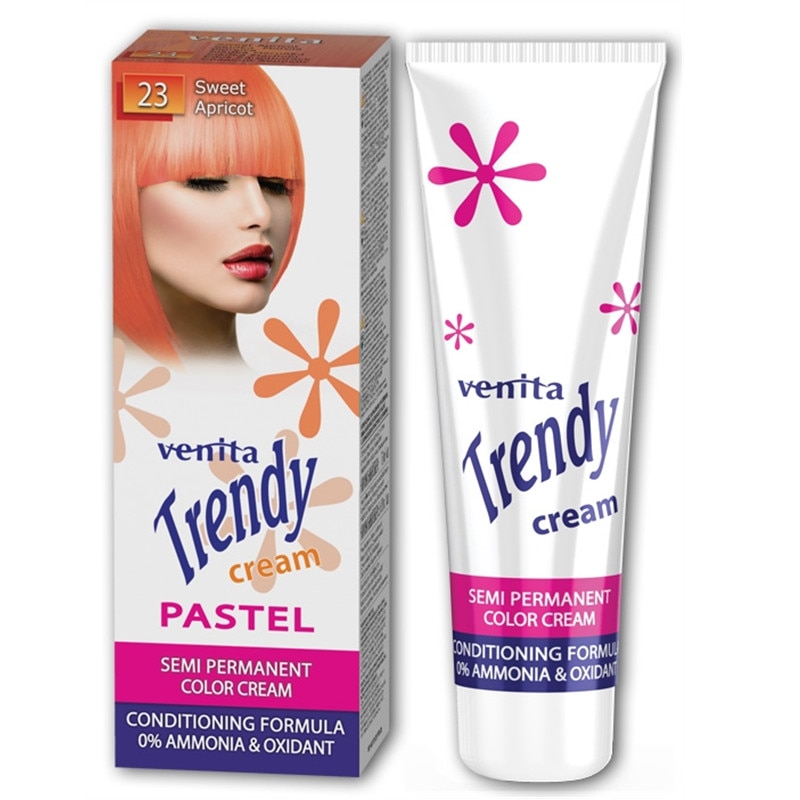 Vopsea semipermanenta Venita Trendy Cream 23 sweet apricot