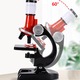 Microscop pentru copii, 1200x, cu lumina LED, kit complet, accesorii incluse