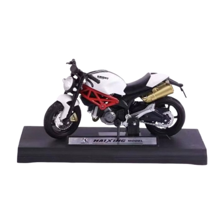 Yamaha motorkerékpár modell 1/18 könnyűfém vázzal, valósághű replika