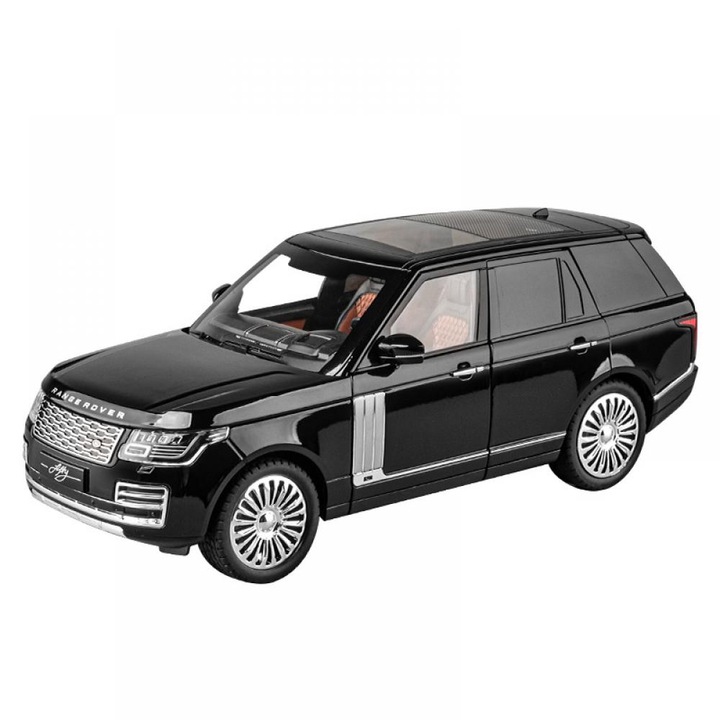 Modell autó 1:18 Range Rover, könnyűfém, fekete