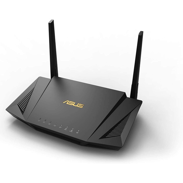 Asus RT-AX56U Mesh Wifi Router 6 AX1800 Kétsávos, Aimesh, OFDMA és Mu-Mimo Technológia, 1024 Qam, Range Boost, Trend Micro Aiprotection Pro, Dual-WAN Támogatás, 3G/4G Támogatás