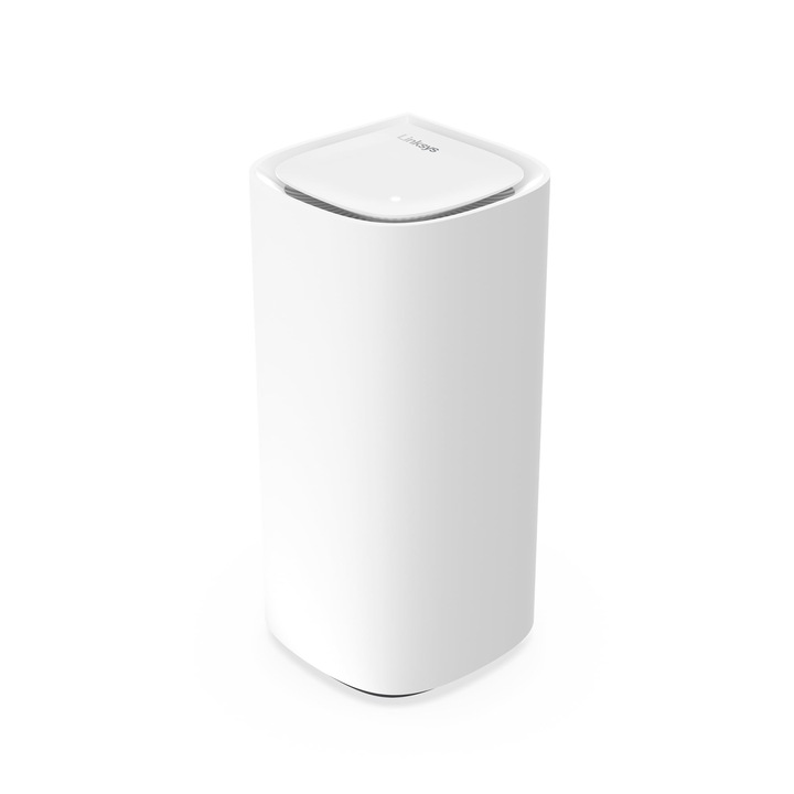 Linksys Velop Pro MX6201-KE Router WiFi 6E Mesh 6 GHz si 5, 4 Gbit/s, Acoperire multiroom de pana la 275 m2 si 200 de dispozitive, 1 bucata