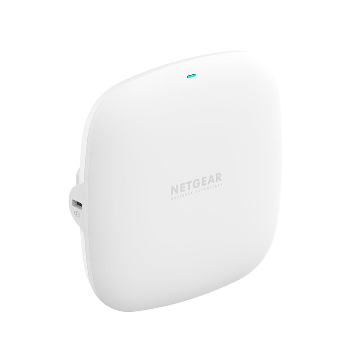 Netgear vezeték nélküli hozzáférési pont (Wax210) – Wifi 6 kétsávos, Ax1800 sebességgel, 1 1G PoE hálózati porttal, akár 128 802.11Ax Wpa3 eszközzel, akár 4 Ssid hálózattal, tápegység nem tartozék