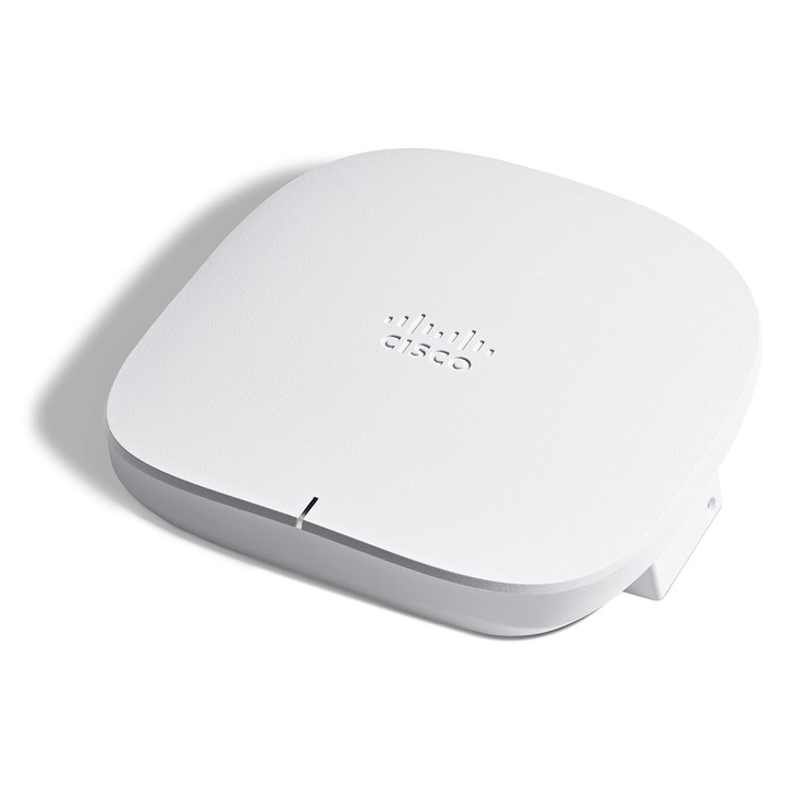 Рутер Cisco, Business 150Ax Wi-Fi 6 2X2, точка за достъп с 1 Gbe порт – монтаж на таван, 3-годишна хардуерна защита (Cbw150Ax-B-Na)