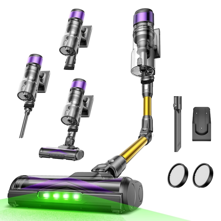 Robot de curatat Mova E20, 2 in 1, alb, 320x320x96mm, putere de aspiratie 5000 Pa