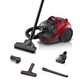 Aspirator Fara Sac Bosch Seria 4, 750 W, Compact, Rosu