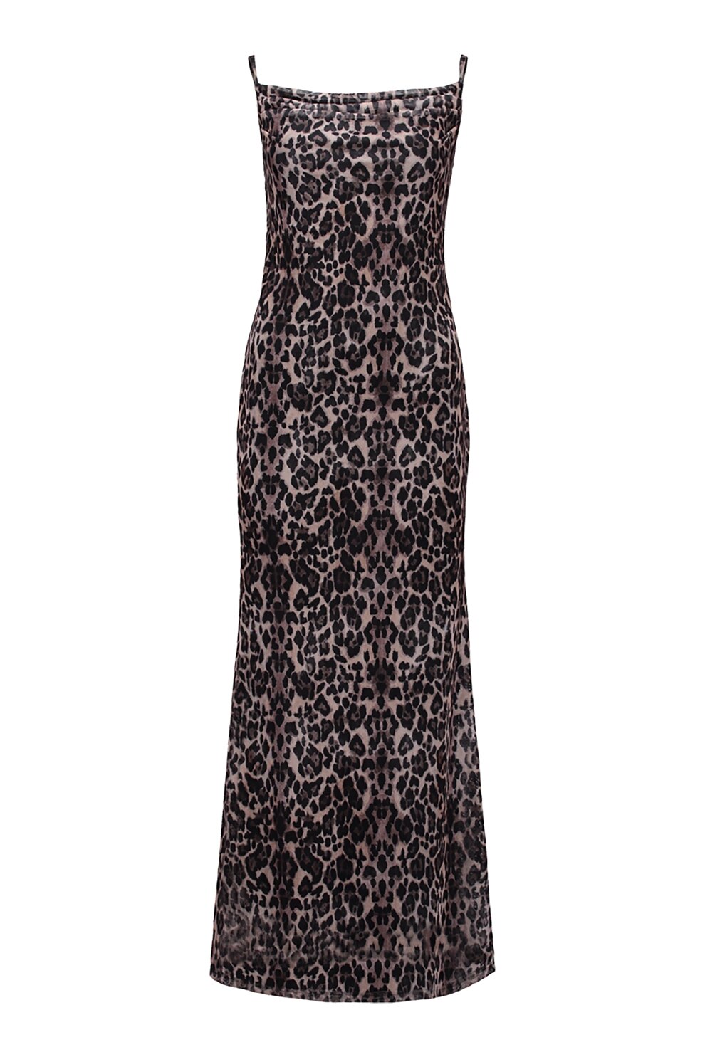 Hailys, Rochie fara maneci cu imprimeu, Negru, Maro, M
