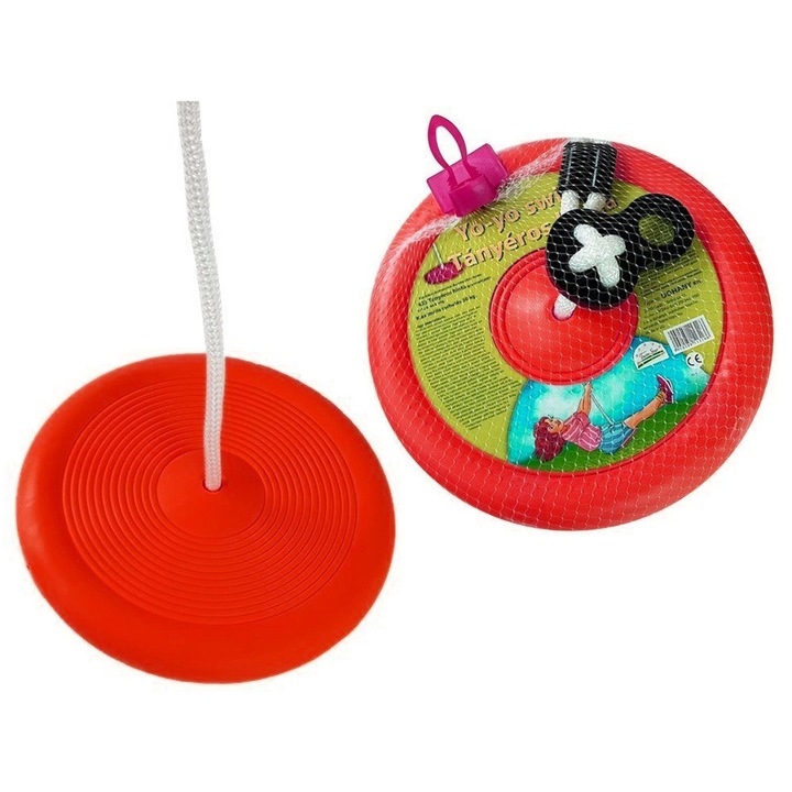 Leagan rotund Dorex, rosu, 28cm, 175cm snur