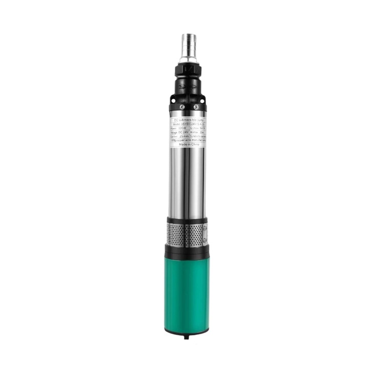 Merülőszivattyú, 24V, teljesítmény 320W, 4500 RPM, rozsdamentes acél, ezüst