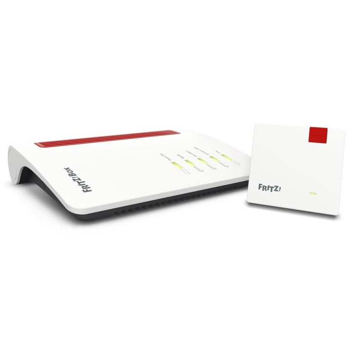 AVM router szett Fritz!Box 7530 Ax repeaterrel Fritz!Repeater 1200 Ax, Wi-Fi 6, 1800 Mbps + 2400 Mbps, német