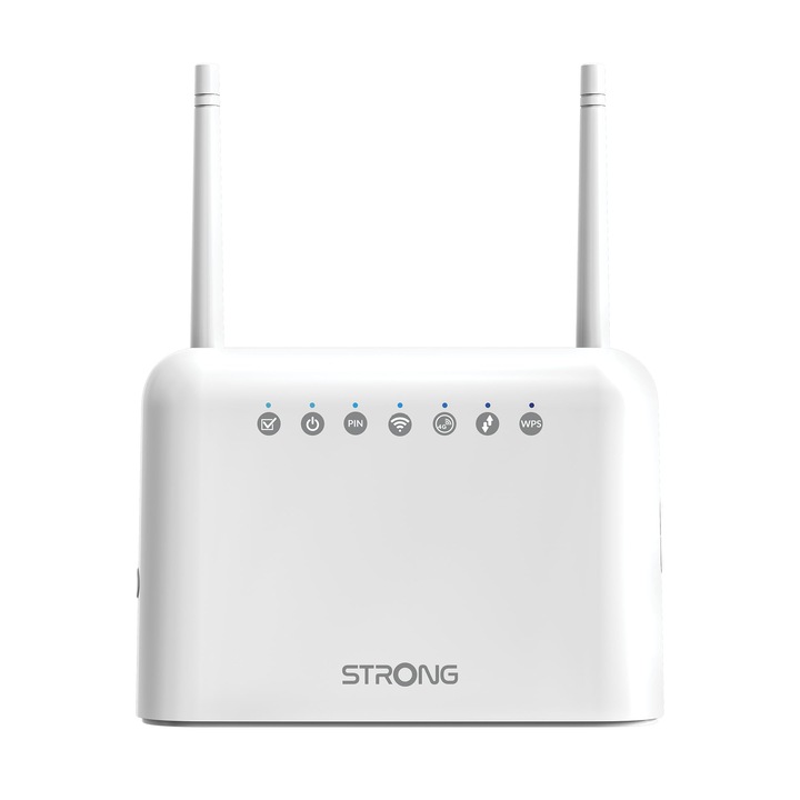 4G LTE Router, 350, Erős, Mobil Hotspot, 150 Mbps, 4 LAN port, Fehér