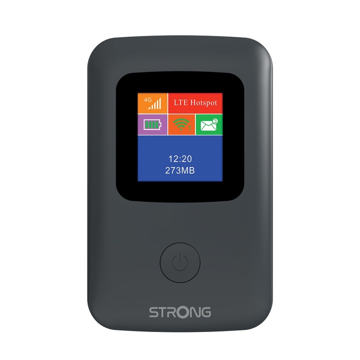 Erős Mobil Hotspot 4G Router, 150 Mbps, Fekete, Kompakt