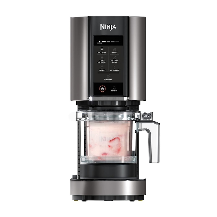 Машина за сладолед Ninja Creami, 3 контейнера, 800 W, 1,4 л, черно/сребристо
