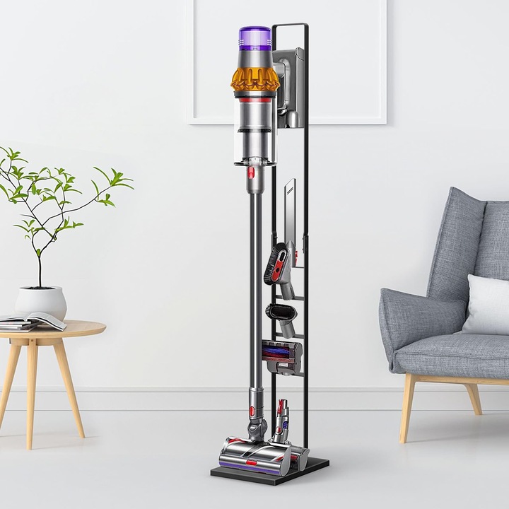 Suport Pentru Aspirator Ecooe Compatibil Cu Dyson V15S V15 V12 V11 V10 V8 V7 V6, Suport Pentru Aspirator Independent, Suport De Podea Pentru Diverse Accesorii Dyson (Negru)