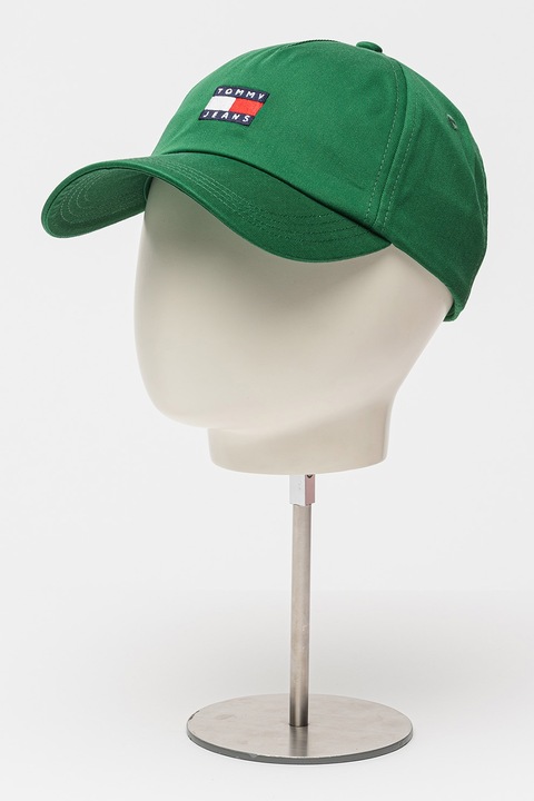 Tommy Jeans, Sapca din bumbac organic Heritage, Verde englez