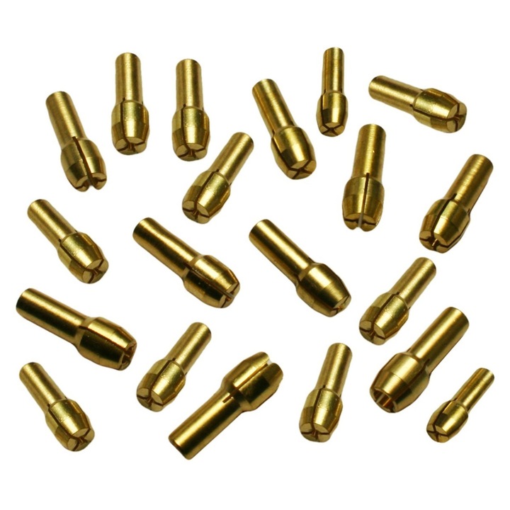 Set complet de 20 mandrine cu penseta (4, 3 mm), pentru scule de tip Dremel