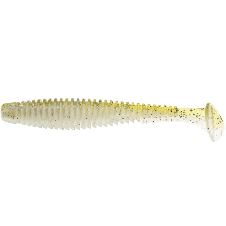 9 darabos FishUp U-Shad 7cm 202 Green Pumpkin Pearl szett, sügér, csuka vagy süllő horgászatához