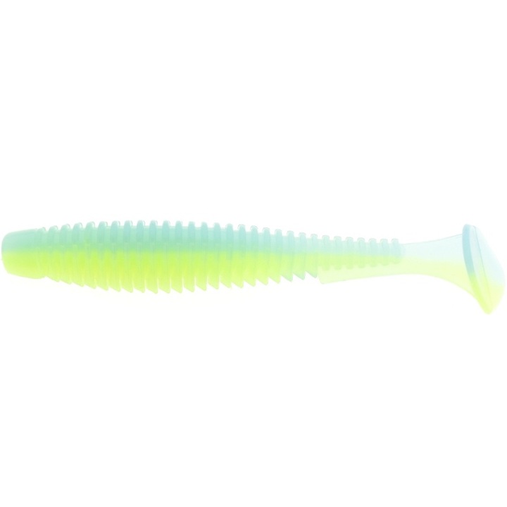 9 darabos FishUp U-Shad 7cm 206 Sky Chartreuse szett, sügér, csuka vagy süllő horgászatához
