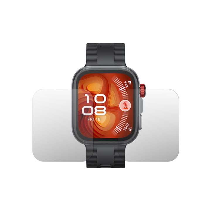 Комплект от 2 iSkinz протектори за екран за Huawei Watch Fit 4 Pro, Invisible Skinz UHD саморегенериращи се, самозалепващи се и гъвкави силиконови фолиа
