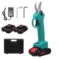 Foarfeca Electrica pentru Gradinarit Profesionala, SUPER TRENDS®, 2 Acumulatori 48V, cu Lama din Otel Carbon, Valiza de Transport si Accesorii