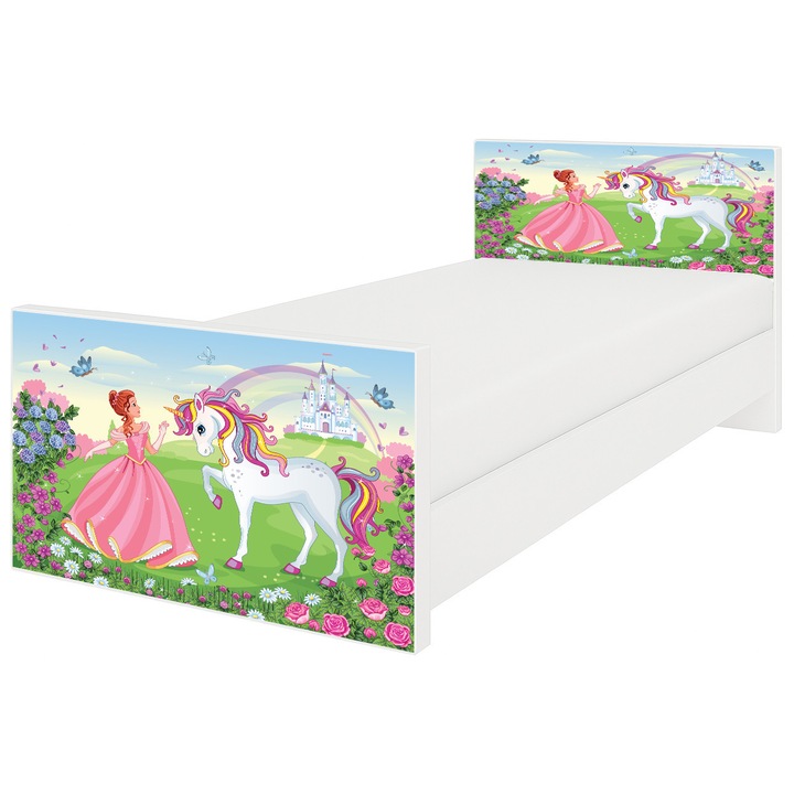 Pat Royal tip Princess Unicorn 164x85x68 cm, ALB, 2-12 ani