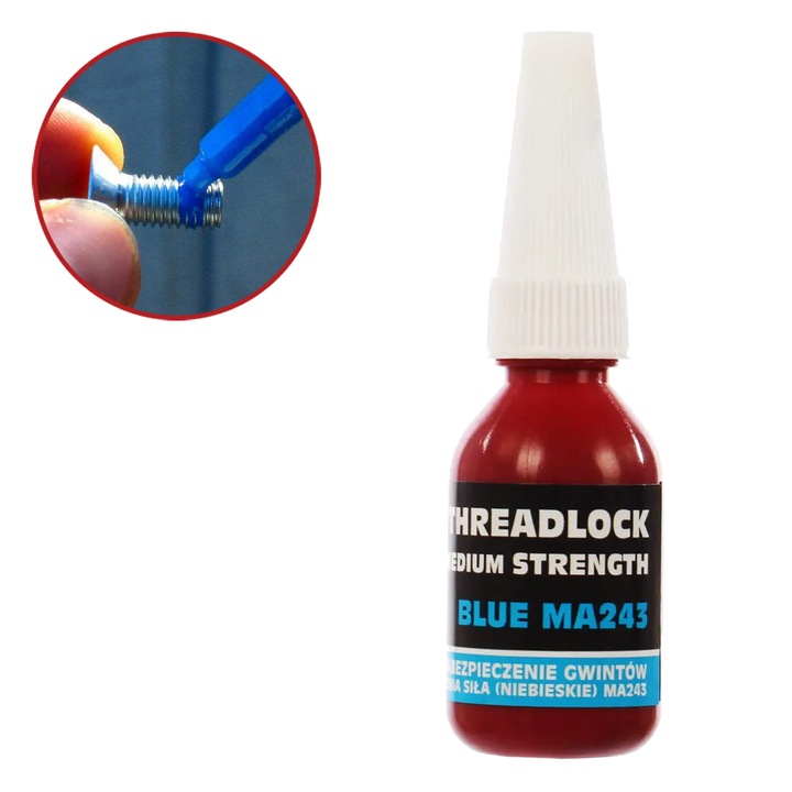 Adeziv asigurator de filete, solutie pentru blocare suruburi, MA Professional, 10 ml