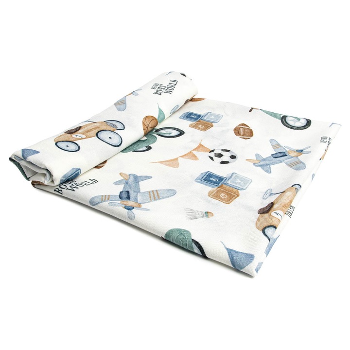 Babatakaró, bambusz, 110x110 cm, OEKO-TEX minősítésű