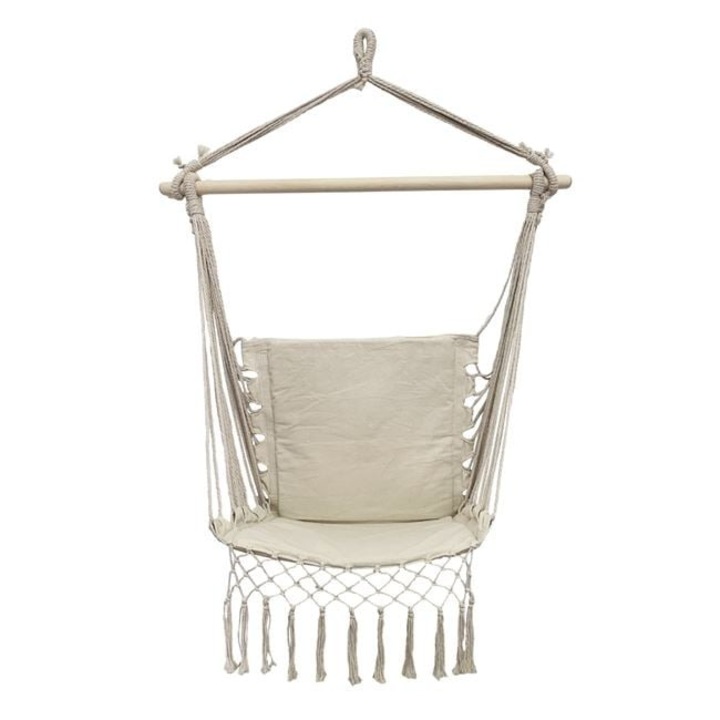 Függőszék, Antbro Bézs, Pamut, Ergonomikus Háttámla, 100x50x110cm