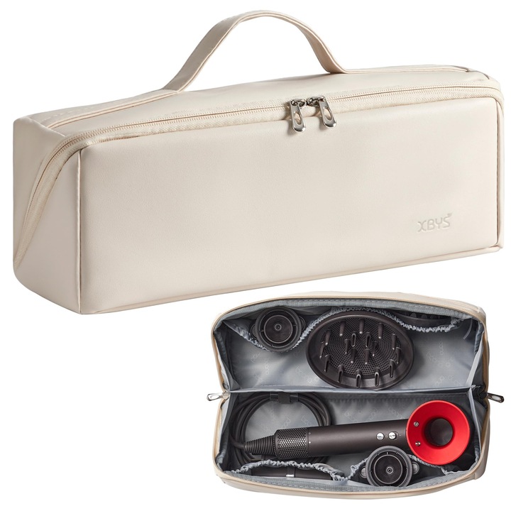 Geantă de călătorie Veki pentru Dyson Airwrap Styler, alb, set accesorii