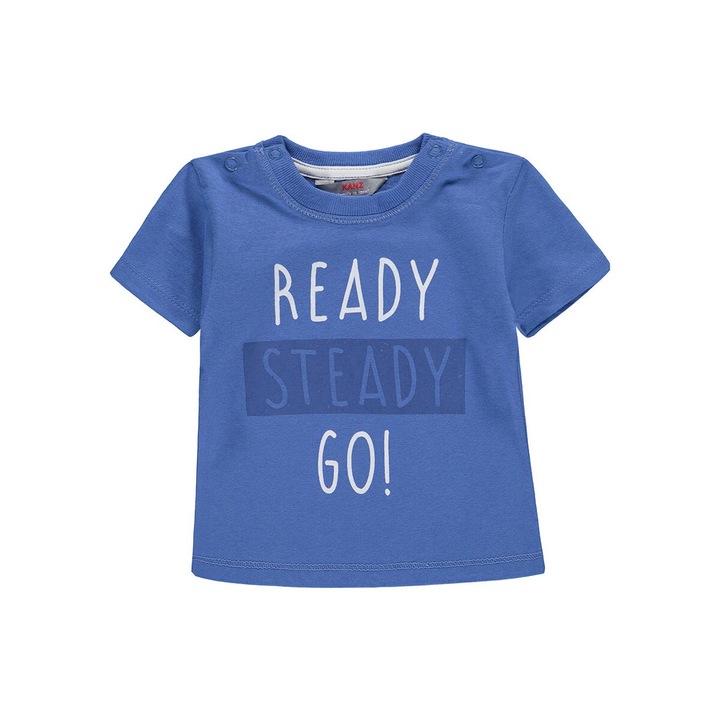 Gyerek póló, KANZ, pamut, nyomtatott minta, kék