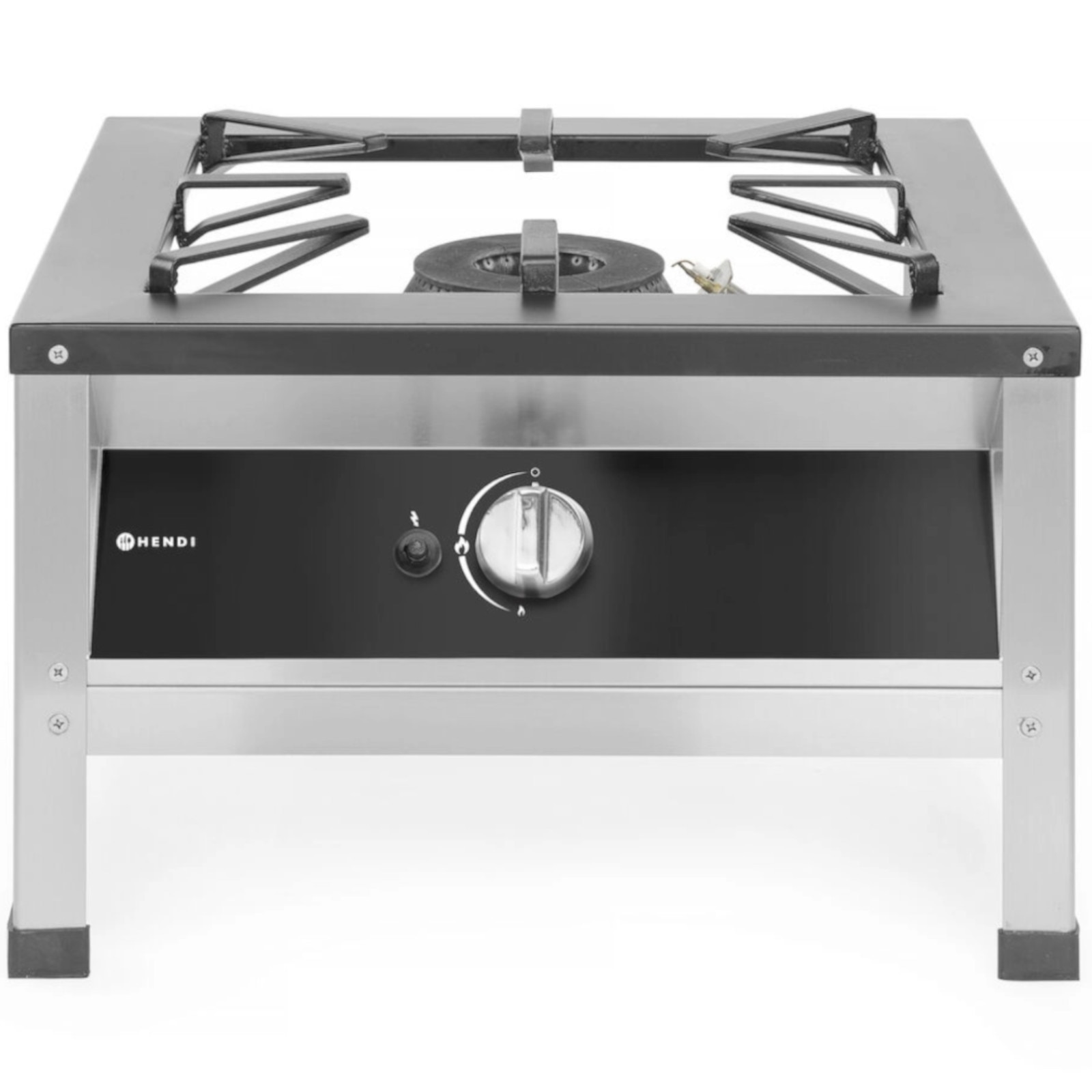 Aragaz de masa cu gaz Hendi XL, 10.8 kW, inox, 580x650x400mm