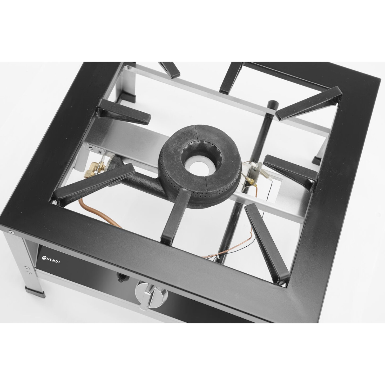 Aragaz de masa cu gaz Hendi XL, 10.8 kW, inox, 580x650x400mm