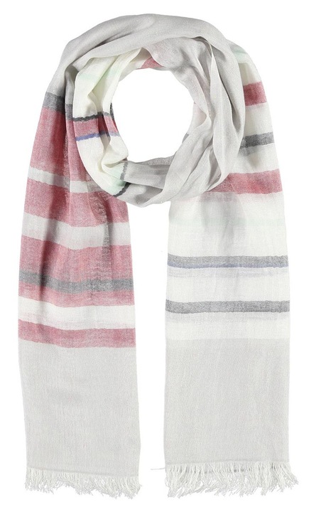 Sal dama multicolor Passigatti 50x180cm, 56% bumbac, 32% modal, 11% in, 1% poliester