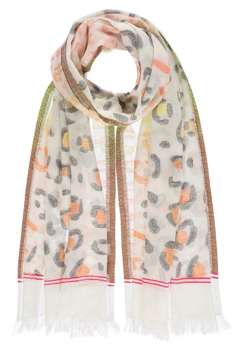 Sal dama, portocalie, 100% bumbac natural, 70x180cm