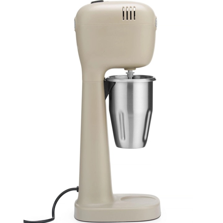 Mixer pentru cocktailuri din lapte, Hendi, 400 W, caramel, set cu 2 cupe si 4 amestecatoare