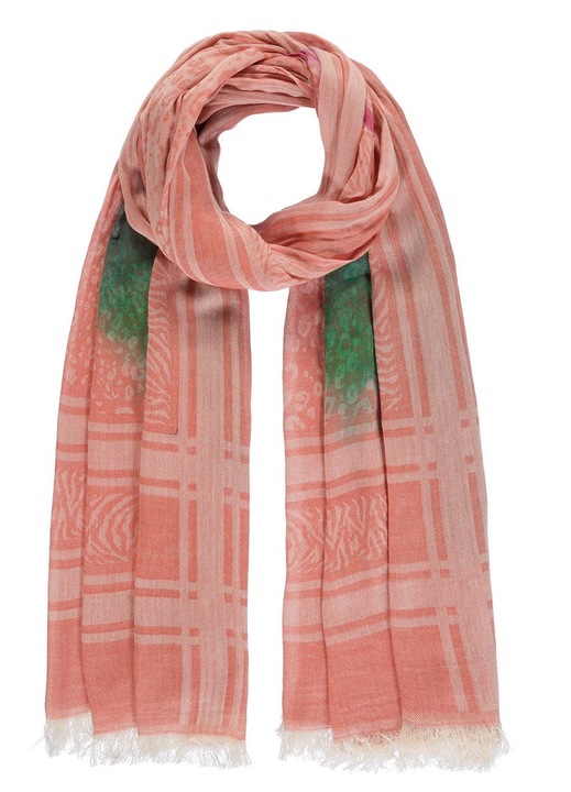 Sal dama, flamingo, 100% bumbac, 100x180cm, multicolor