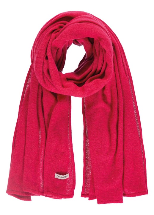 Női kendő, piros, 70x200cm, gyapjúból és kasmírból