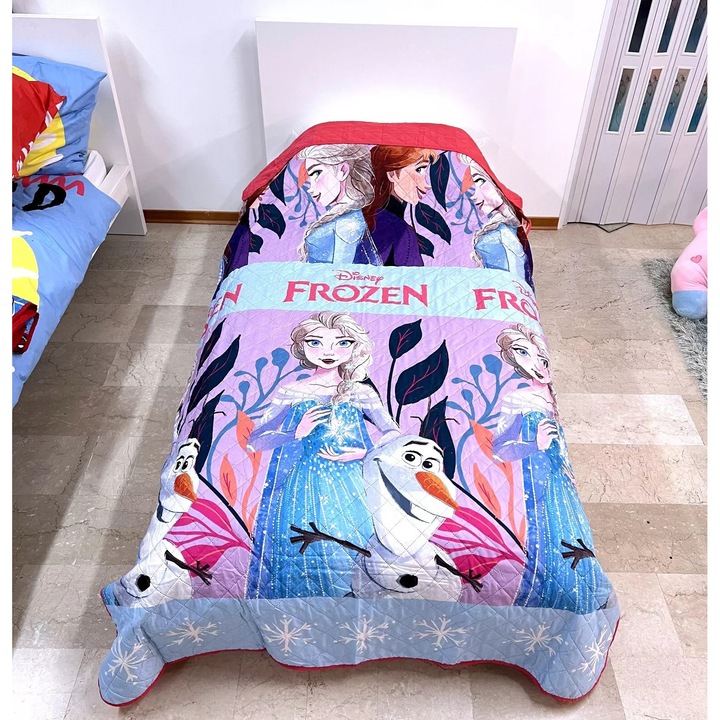 Jégvarázs Disney tavaszi-nyári pléd, 250x150 cm, Kék