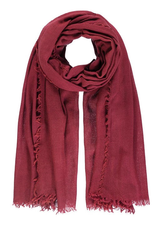 Sal dama din lana si matase, rosu, 120x160cm