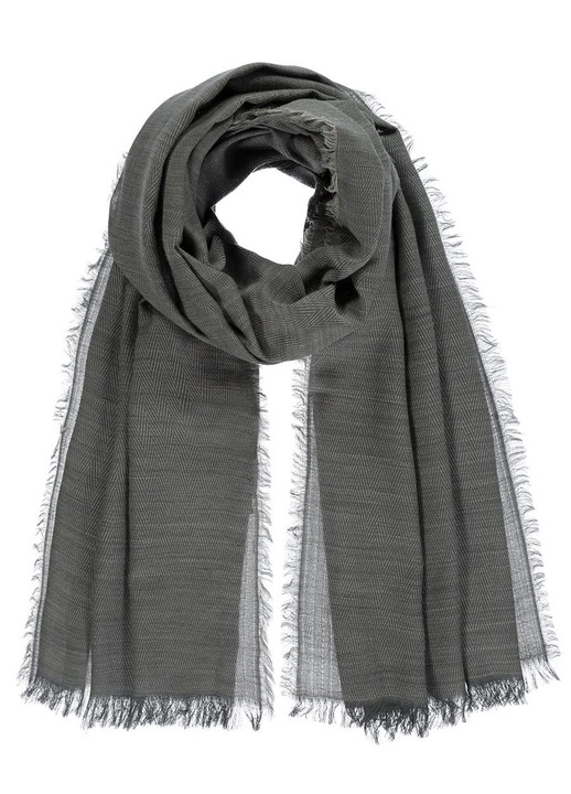 Sal dama gri, 70x180cm, 60% bumbac, 28% lana, 12% acril, set disponibil