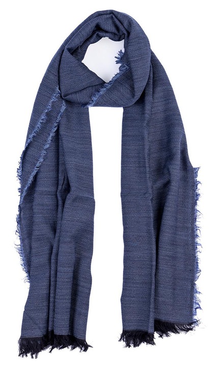 Sal dama, Passigatti, 70x180cm, 60% bumbac, 28% lana, 12% acril, culoare inchisa