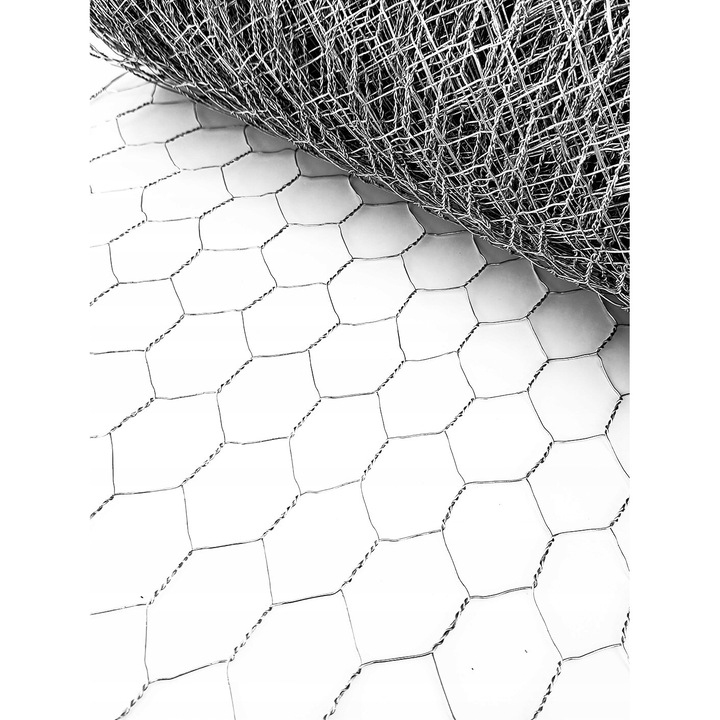 Plasa sarma hexagonala, 0,5m x 10m, Betafence, 0,7mm, 13mm, zincata
