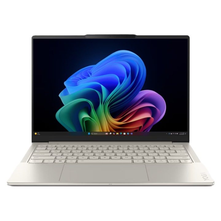 Лаптоп Lenovo Yoga Slim 7 14ILL10 Aura Edition, 83JX007DBM.250SSD, Intel Core Ultra 7 258V (8-ядрен), Intel Arc 140V 8 Core, 32GB 8533MHz LPDDR5x, Сребрист