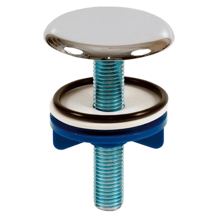 Korek de inchidere pentru chiuveta, argintiu, 4,7cm, 7,3cm