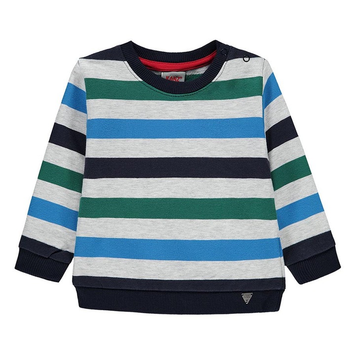 Bluza baieti, Kanz, bumbac, multicolor, 68 CM