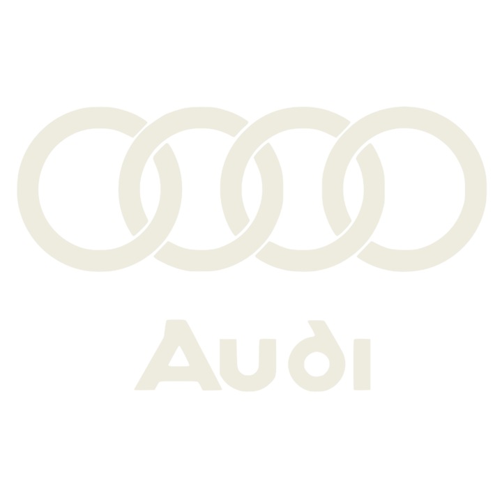 Sticker Audi Original Dimensiune 25 cm Culoare Alb